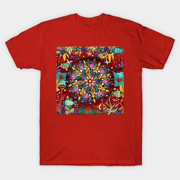 Kaleidoscopic Fish T-Shirt by MagaliModoux